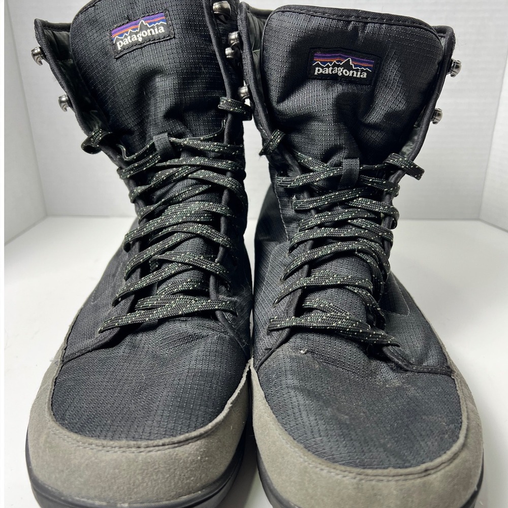 Patagonia Activist Mid Waterproof 100g Primaloft Boots Mens 12 Black Green